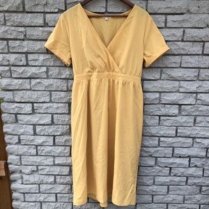 Society+Stitch Dandelion Yellow Aline Dress XL